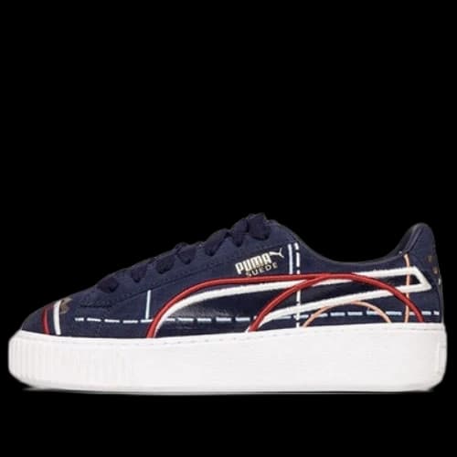 PUMA Suede Platform Courture 'Blue Red' (Women's)
