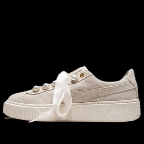 PUMA Suede Platform Bling 'Beige' (Women's)