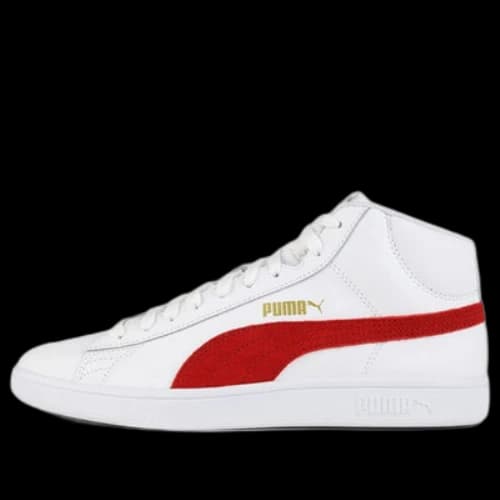 PUMA Smash v2 Mid L 'White Red'