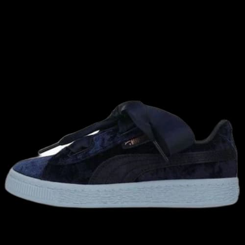 (PS) PUMA Basket Heart Velor Ps Leisure Board Shoes Blue