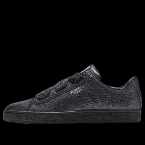 PUMA BASKET HEART HOLIDAY GLAMOUR JR 'Black'