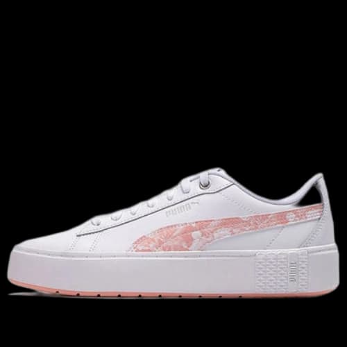 PUMA Smash Platform V2 Untamed Su Shoes For White/Pink (Women's)