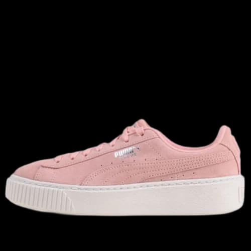 PUMA Suede Platform Super Jewel (Big Kid) Pink