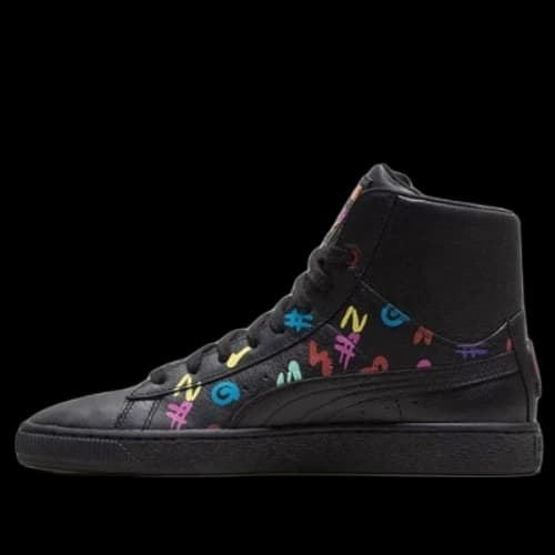 Bt x PUMA Basket Black Casual Skateboarding Shoes