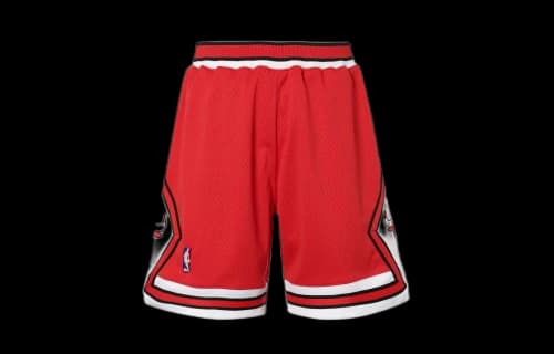 Mitchell & Ness x NBA AU Chicago Bulls 1975-76 Road Swingman Shorts 'Red'