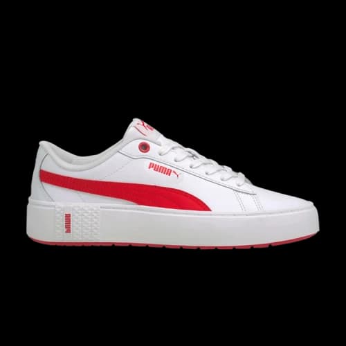 PUMA Smash Platform V2 'White Poppy Red' (Women's)