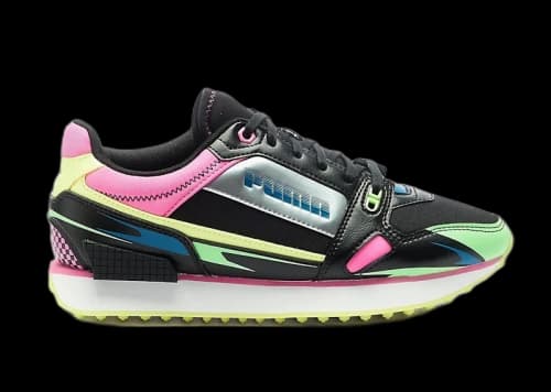 Puma Mile Rider Sunny Getaway Black Electro Green Pink (Women's)