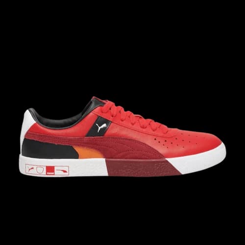 Puma Clyde Hacked Perforated Toe 'Red'