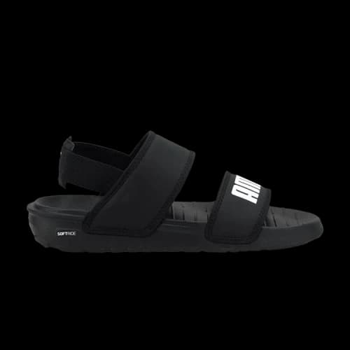 (GS) PUMA Soft Sandal 'Black White'