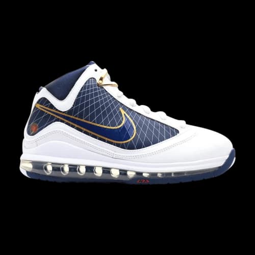 Nike Air Max Lebron 7 GS 'White Midnight Navy'