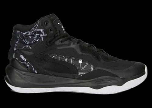 Puma Playmaker Pro Mid Black White