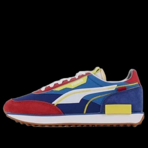 PUMA Unisex Future Rider Twofold Sd Running Shoes White/Red/Blue