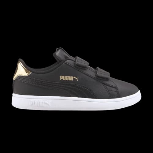 Puma Smash v2 Little Kid 'Mirror Metallic - Black Team Gold'