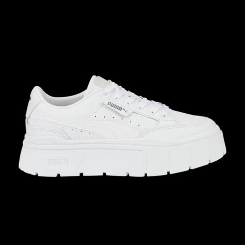 PUMA Mayze Stack Leather 'Triple White' (Women's)