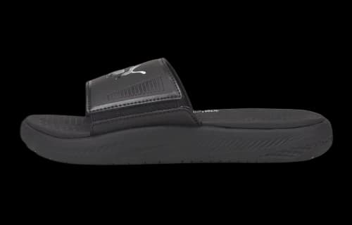 PUMA Softride Slide Big Kid 'Black White'