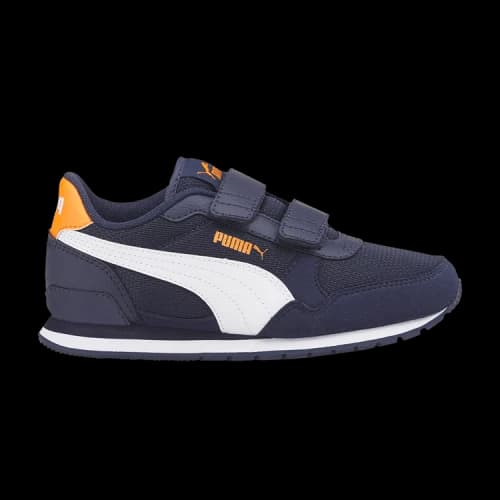 Puma ST Runner v3 Mesh V Little Kid 'Peacoat Vibrant Orange'