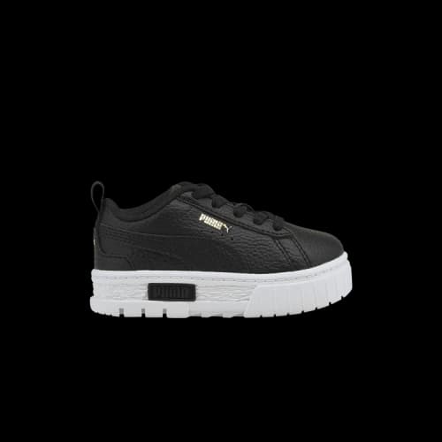 PUMA Mayze Leather Infant 'Black Team Gold'