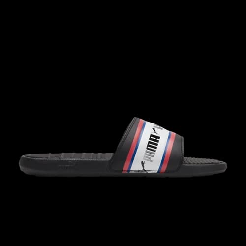 PUMA Cool Cat Slide 'Stripe Repeat - Black High Risk Red'