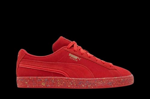 PUMA Suede Triplex Mono 'Red Paint Splatter'