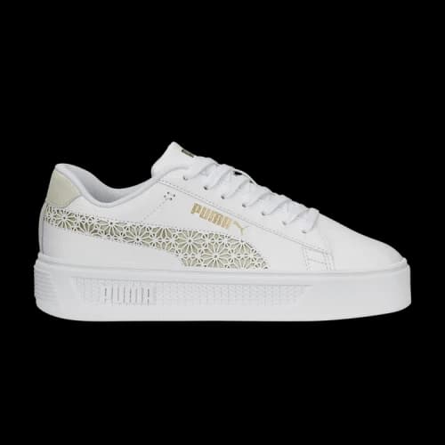PUMA Smash Platform V3 'Laser Cut - White Pristine Gold' (Women's)