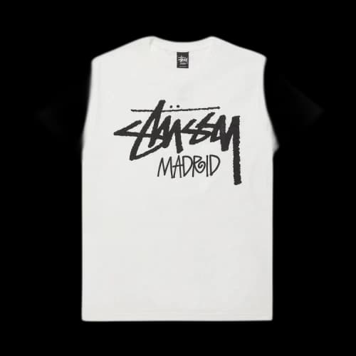 Stussy Stock Madrid Tee 'White'