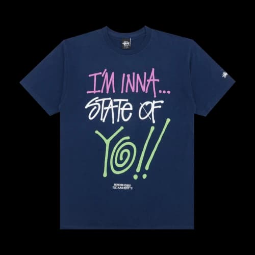 Stussy State Of Yo!! Tee 'Navy'