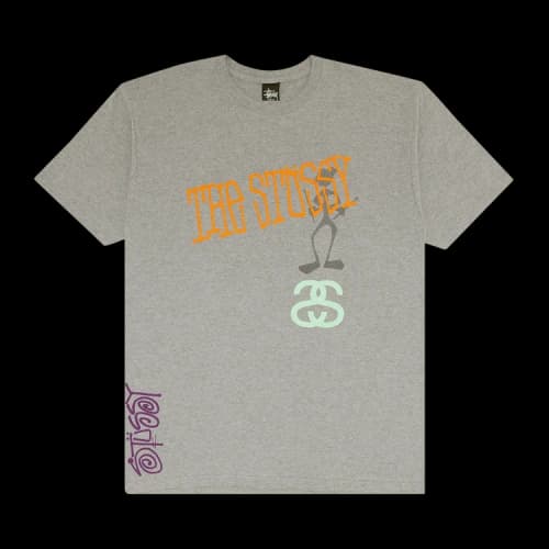 Stussy Multi Beat Tee 'Grey Heather'