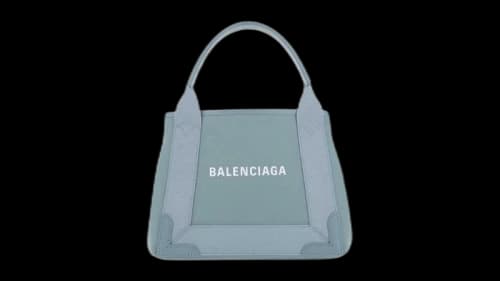 Balenciaga Navy Cabas XS Tote Bag Blue