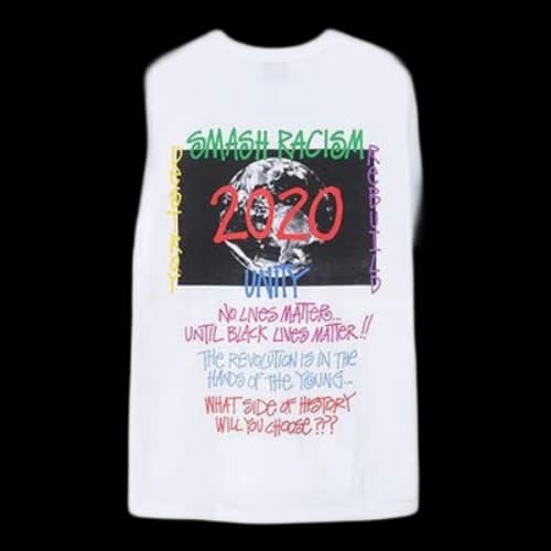 Stussy Anniversary limited Graffiti Alphabet Short Sleeve Unisex White