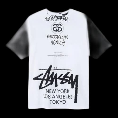 Stussy x TAKAHIRO MIYASHITA Crossover 40 Anniversary Short Sleeve Unisex White