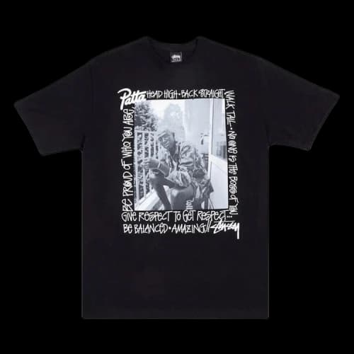 Stussy x Patta Respect Tee 'Black'