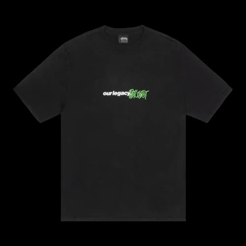 Stussy x Our Legacy Work Shop Sport Pigment Dyed Tee 'Black'