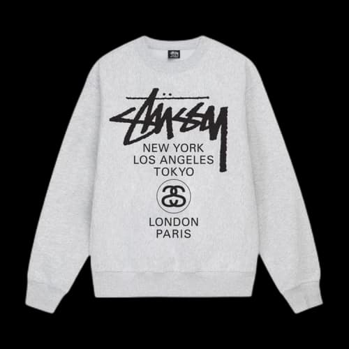 Stussy World Tour Crew 'Grey'