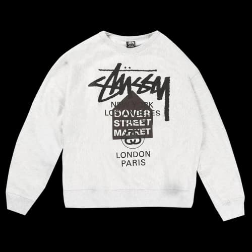 Stussy DSM World Tour Crew 'Ash Heather'