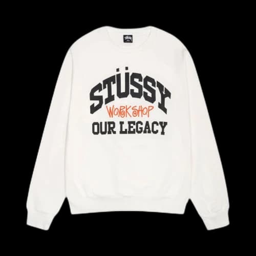 Stussy x Our Legacy x Our Legacy Work Shop Collegiate Pigment Dyed Crew 'Natural'