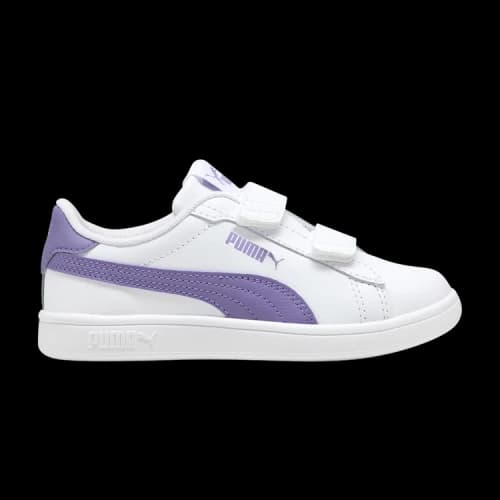 Puma Smash 3.0 Leather Velcro Little Kid 'White Lavender Alert'