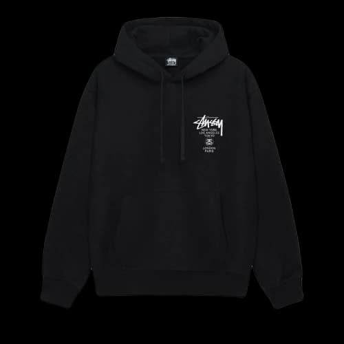 Stussy World Tour Hoodie 'Black'