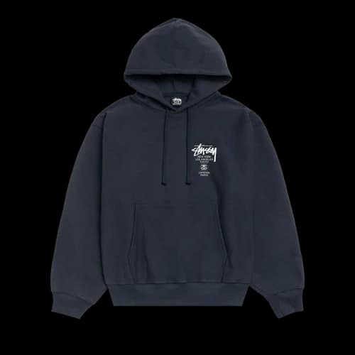 Stussy World Tour Hoodie 'Navy'