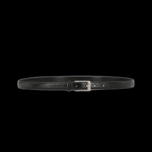 Saint Laurent Thin Leather Belt 'Black'