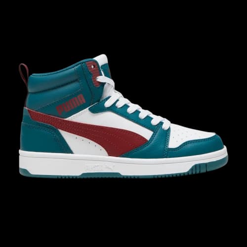 PUMA Rebound V6 Mid Big Kid 'Cold Green Intense Red'
