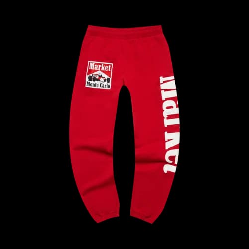 Market Racing Logo Sweatpants 'Red'