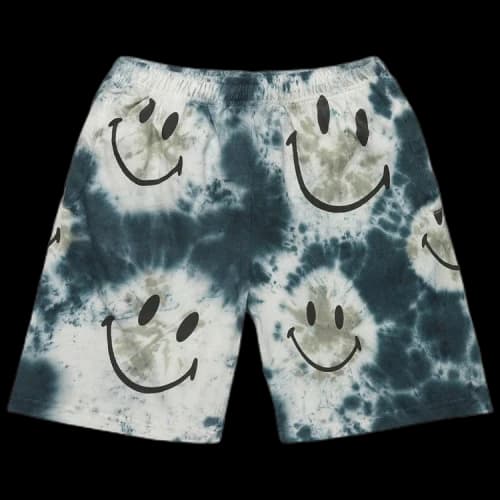 Market Smiley Shibori Dye Shorts 'Black'