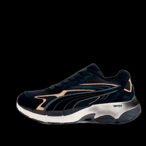 PUMA Teveris Nitro Metallic 'Black Puma Gold' (Women's)