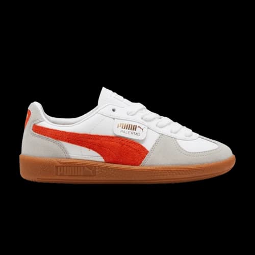 PUMA Palermo Leather Big Kid 'White Redmazing Gum'