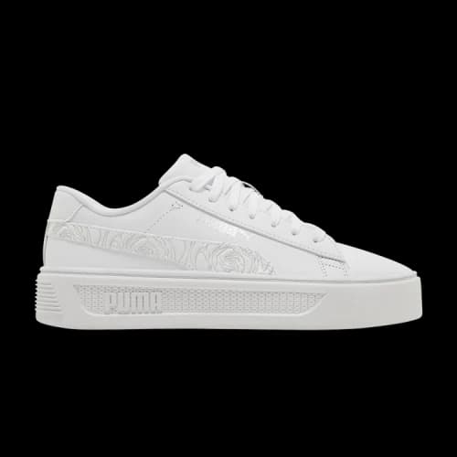 Puma Smash Platform v3 'White Silver Rose' (Women's)
