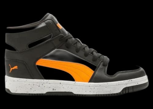 Puma Rebound LayUp SL Speckle White Rickie Orange Black