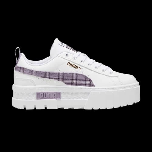 PUMA Mayze Winter Big Kid 'Tartan Formstrip - White Pale Plum'