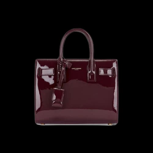 Saint Laurent Sac De Jour Nano Top Handle Bag 'Dark Red Wine'
