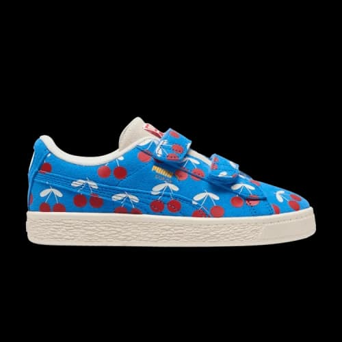 Bebe De Pino x Puma Suede Classic 21 Little Kid 'Ignite Blue Cherries'