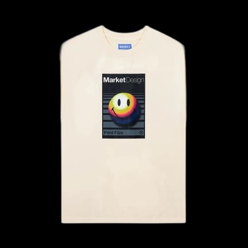 Market Smiley Analogue T-Shirt 'Ecru'